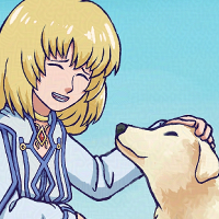 Colette and dog